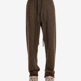 Brown pants, full body view