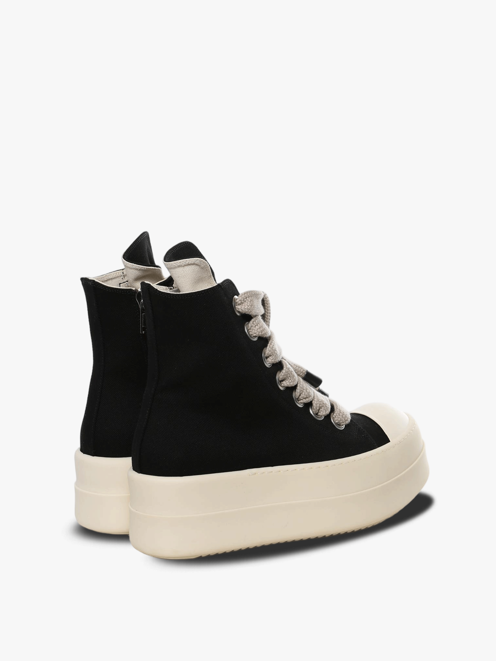 black sneakers,back view