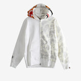 White hoodies, front view