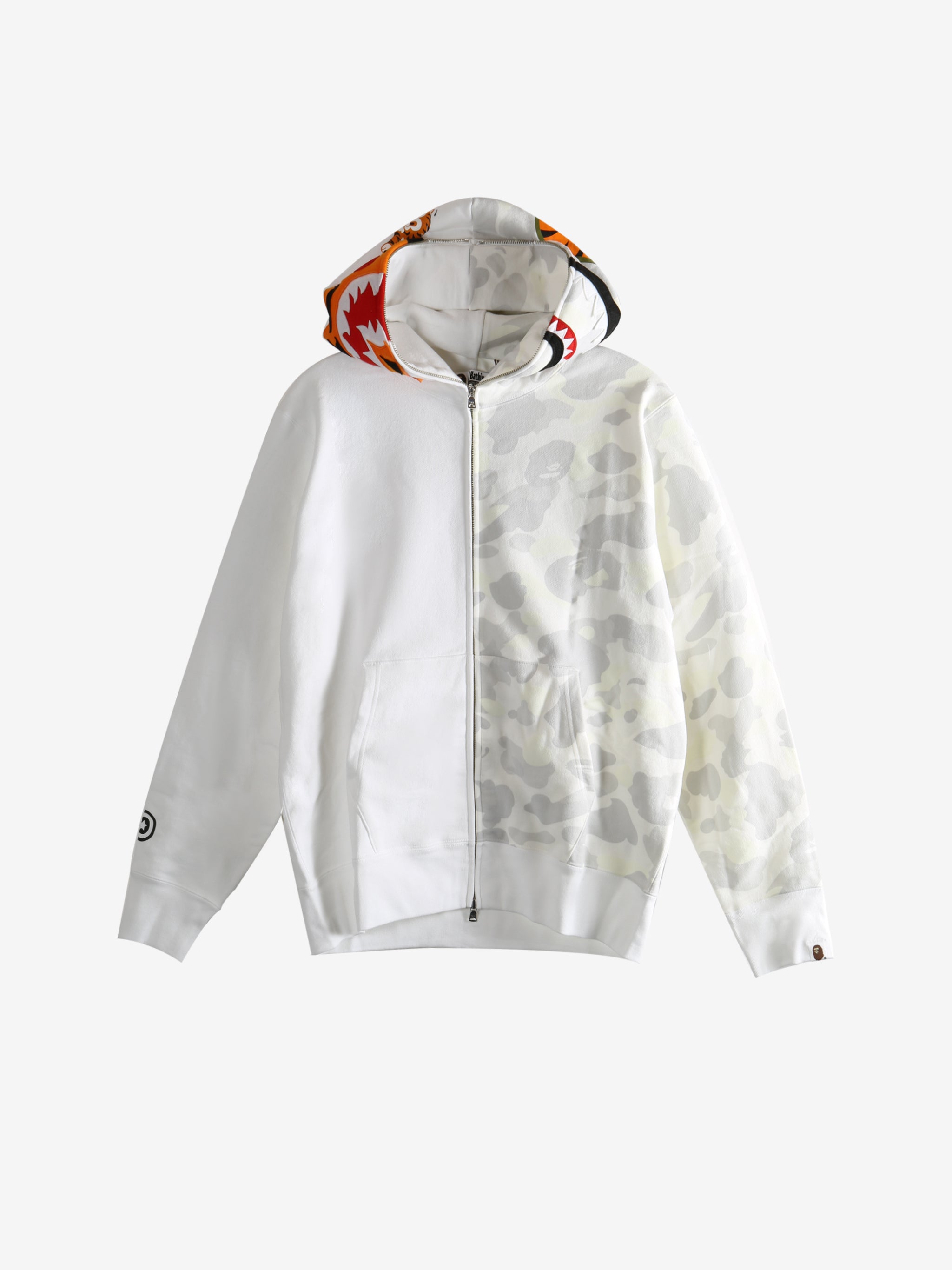 White hoodies, front view