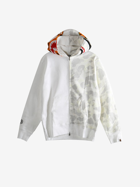 White hoodies, front view