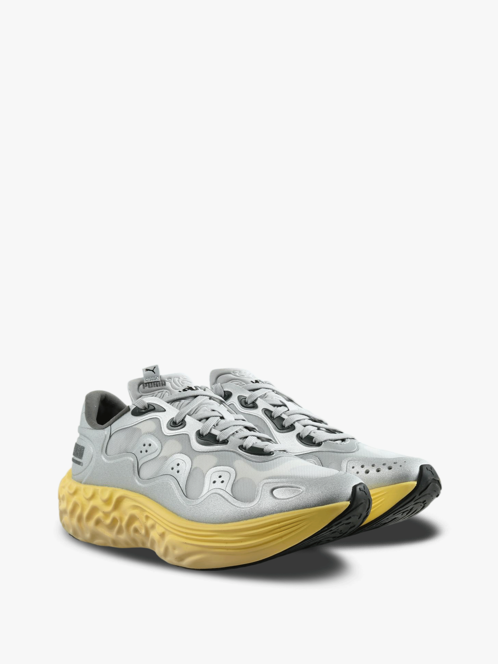 Grey shoes, front view