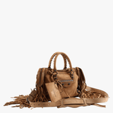 Tan bag, front view