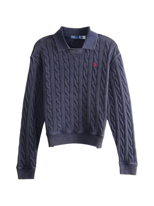 Navy shirt, front view