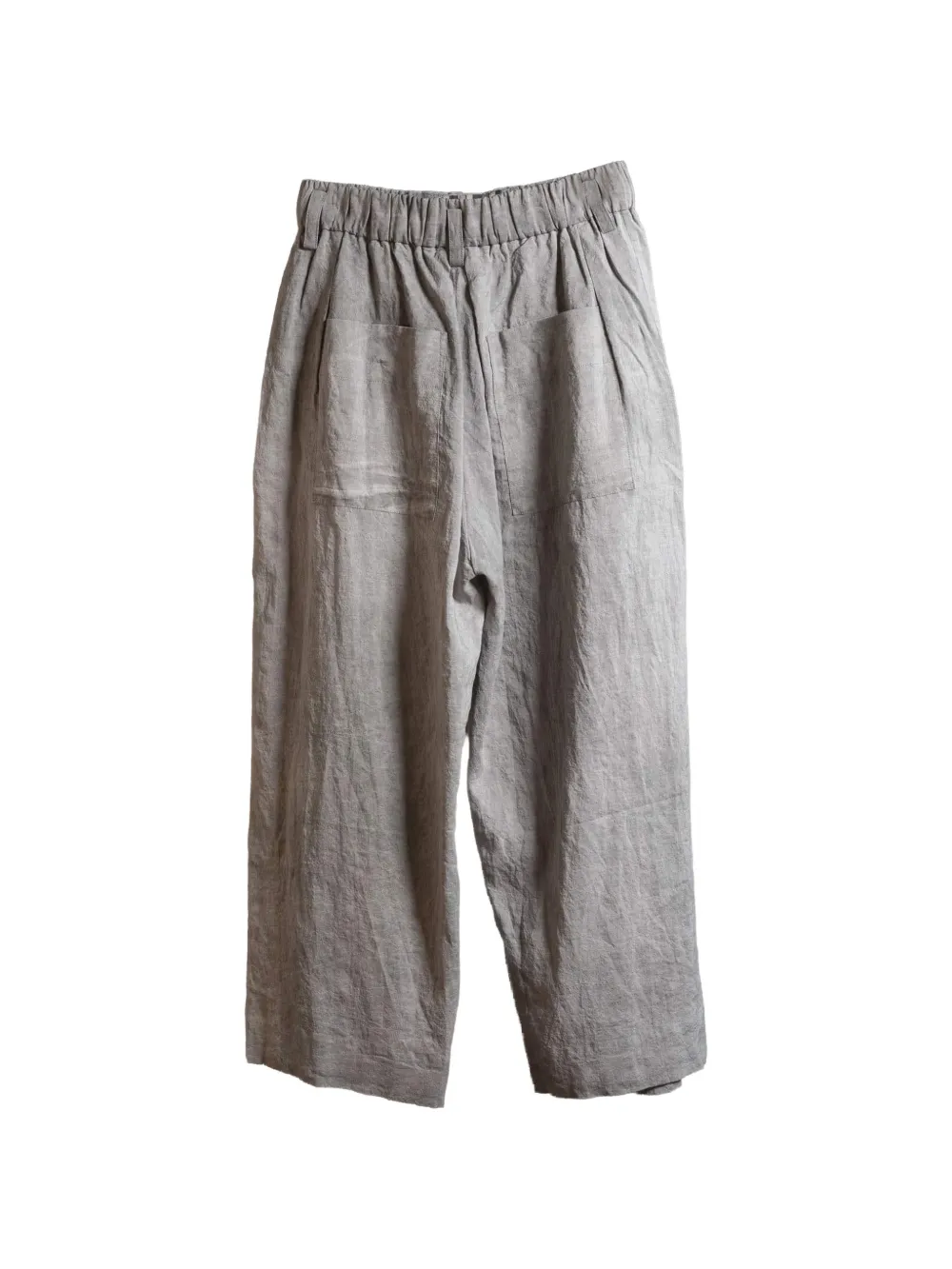 Grey trousers,back view