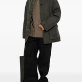 RICK OWENS - Men Collared Mackintosh Coat