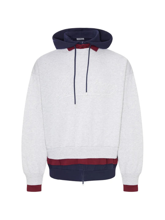 Grey hoodie, front view