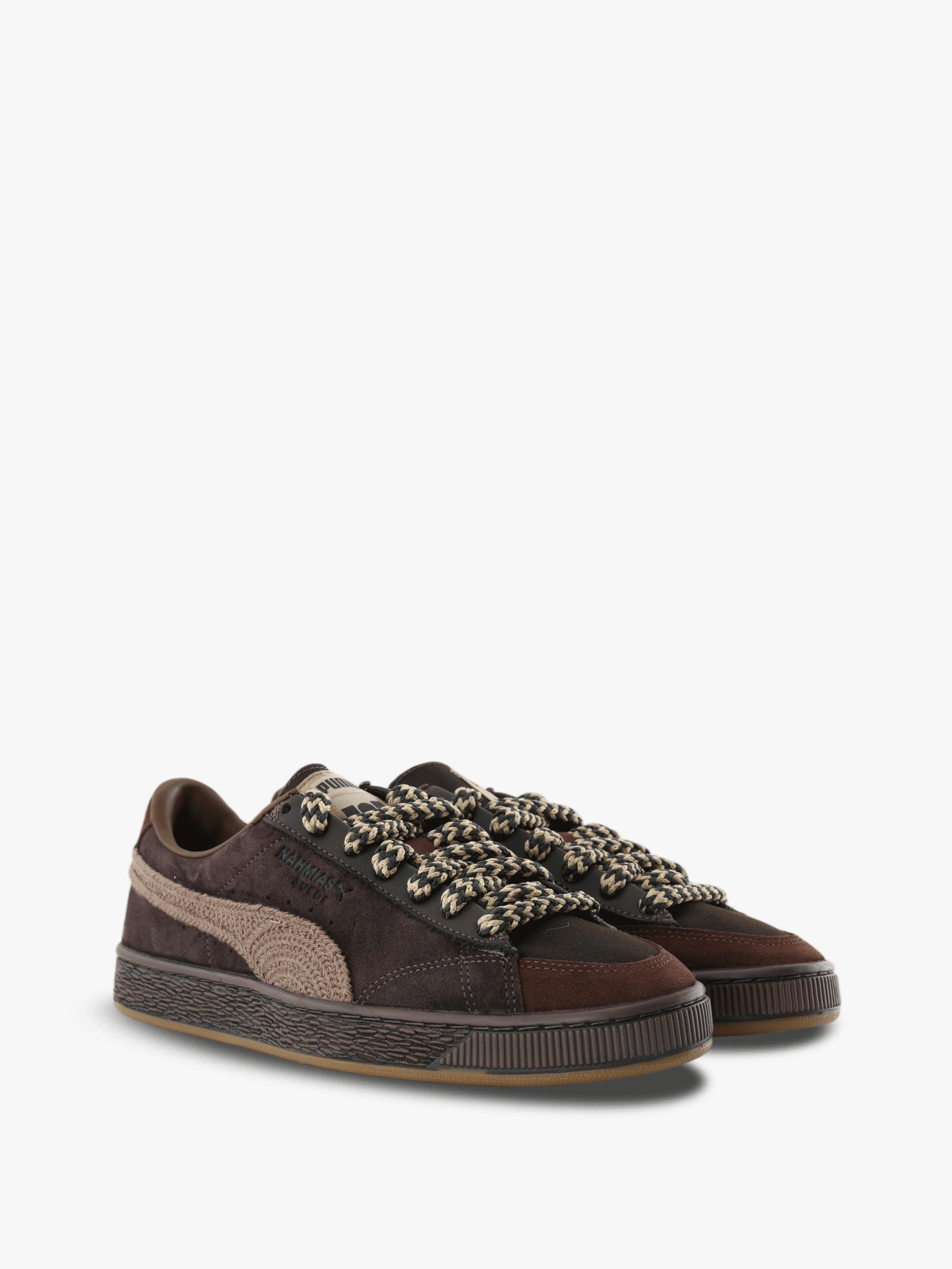 Brown shoes, front view