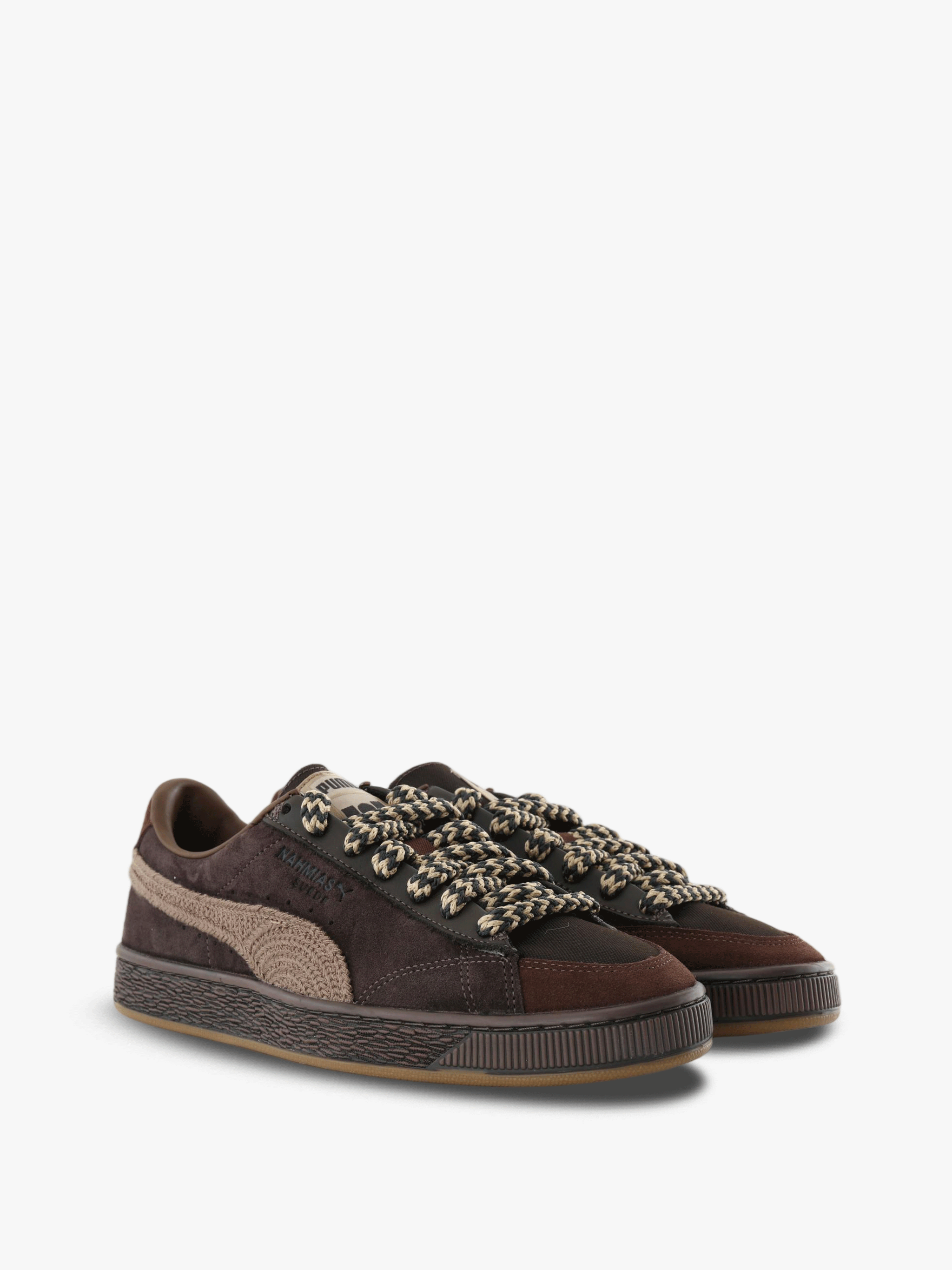 Brown shoes, front view