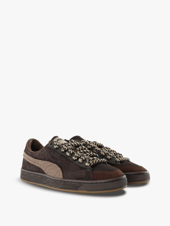 Brown shoes, front view