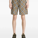 Brown shorts, full body view