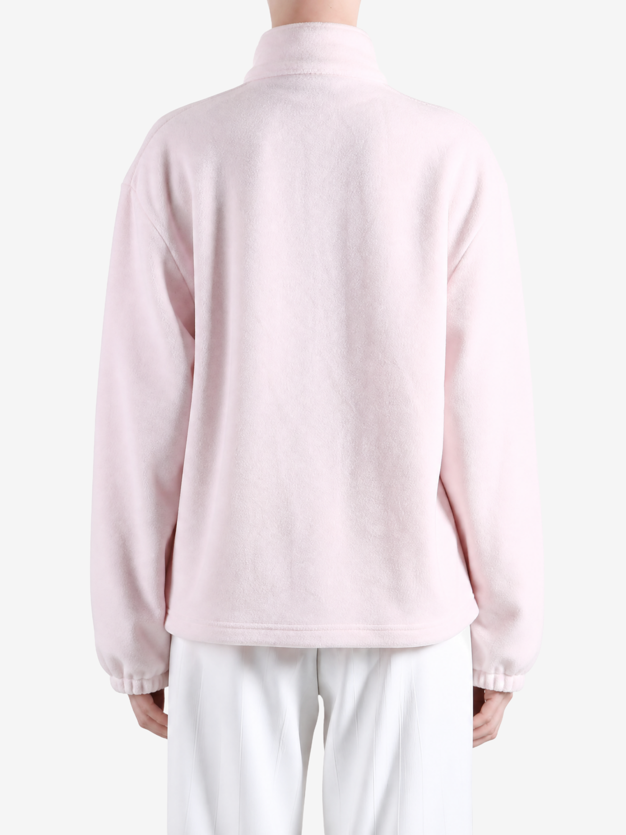 Pink jacket, full body view