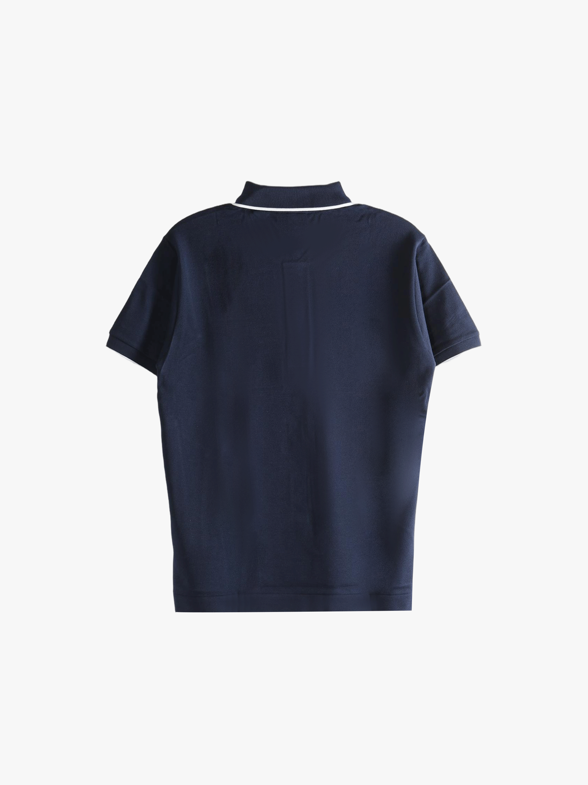 Navy shirt, side view