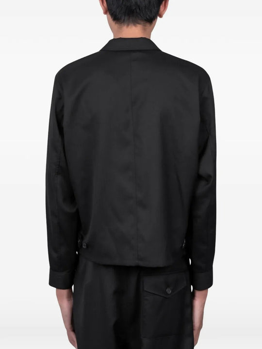 Black jackets, back view