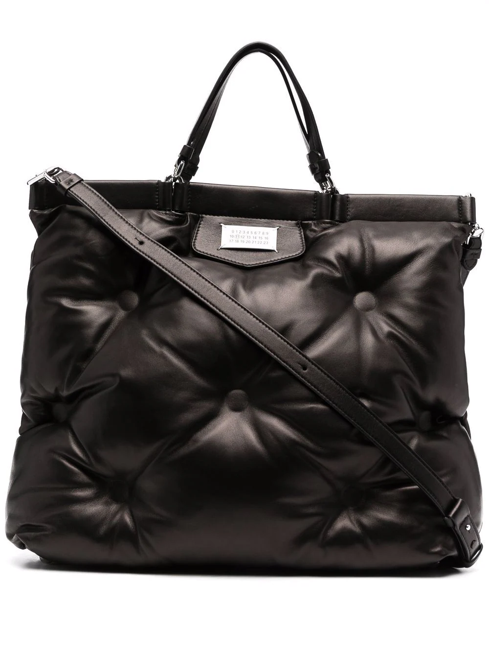 Glam slam leather handbag Maison Martin Margiela Grey in Leather