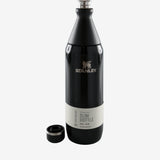 Black bottle, front view