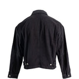 Black jacket, back view