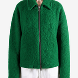 Green jacket, front view