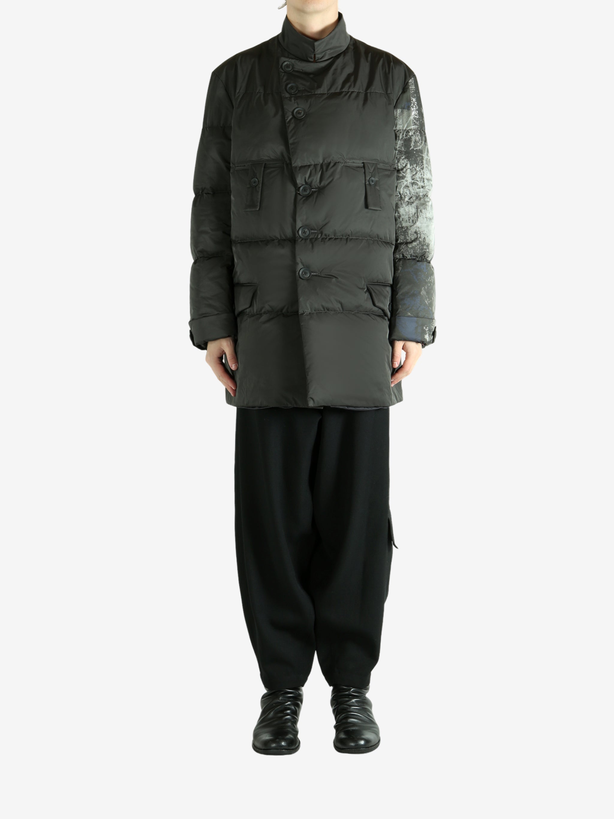 Black jacket, full body view