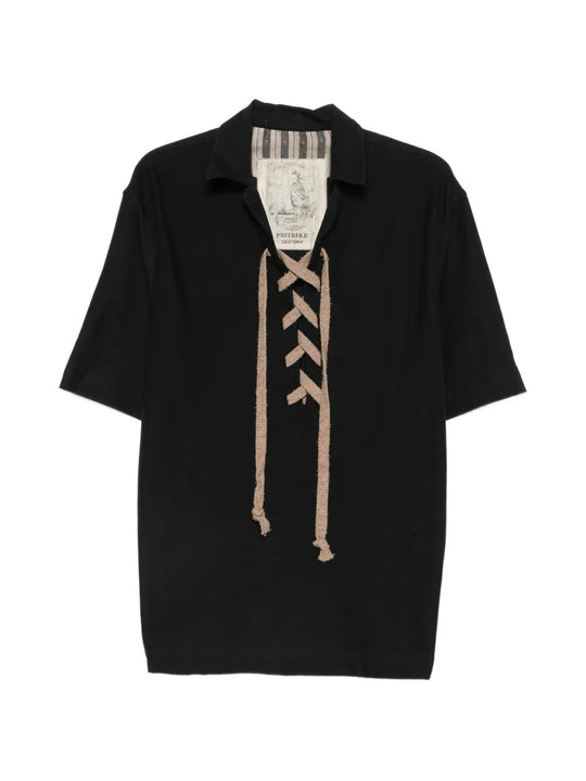 Black t-shirt, front view