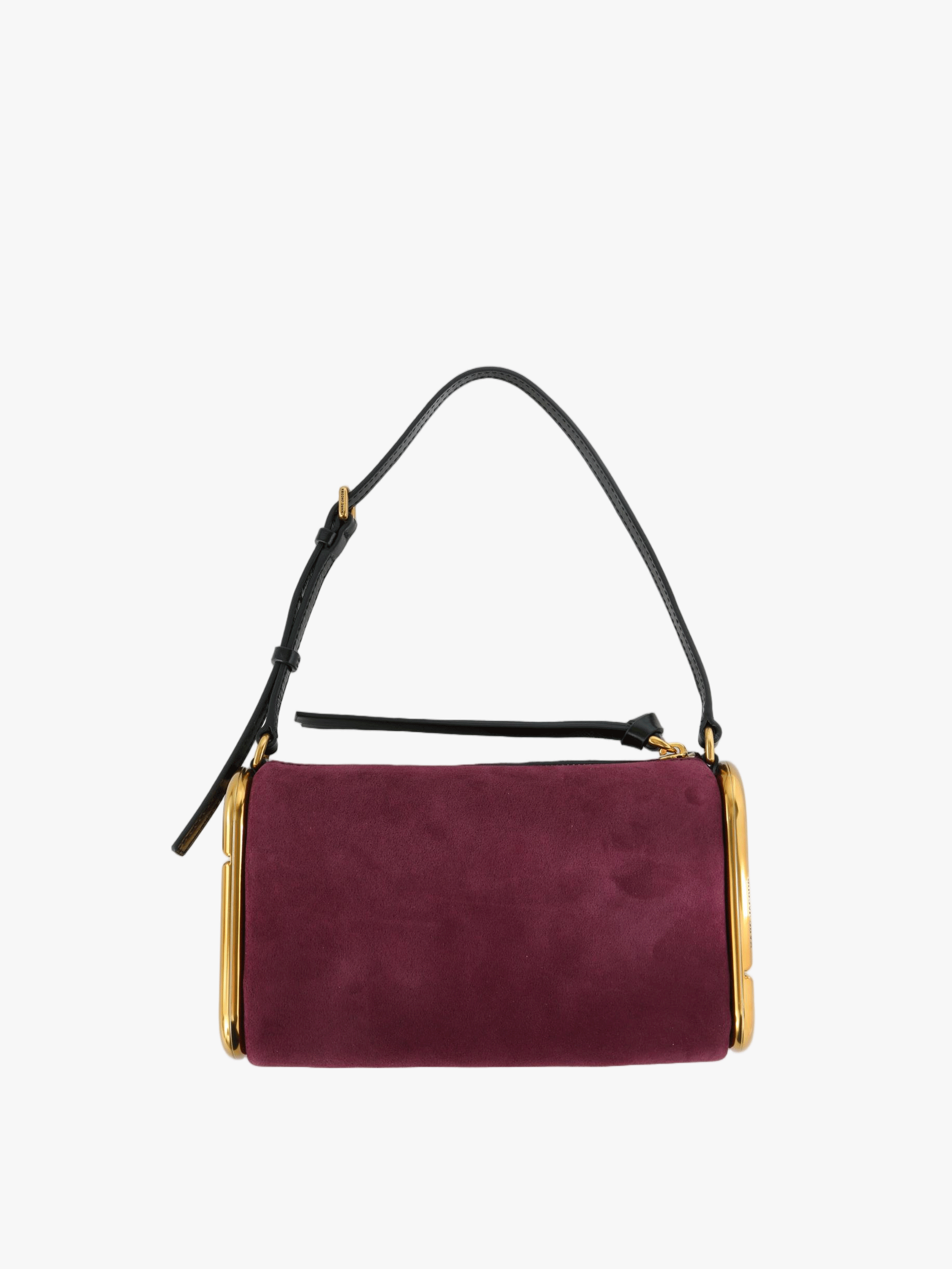 Burgundy bag, front view