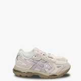 Pink sneakers, side view