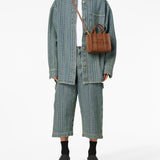 Brown bag, full body view