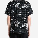 Black t-shirt, full body view