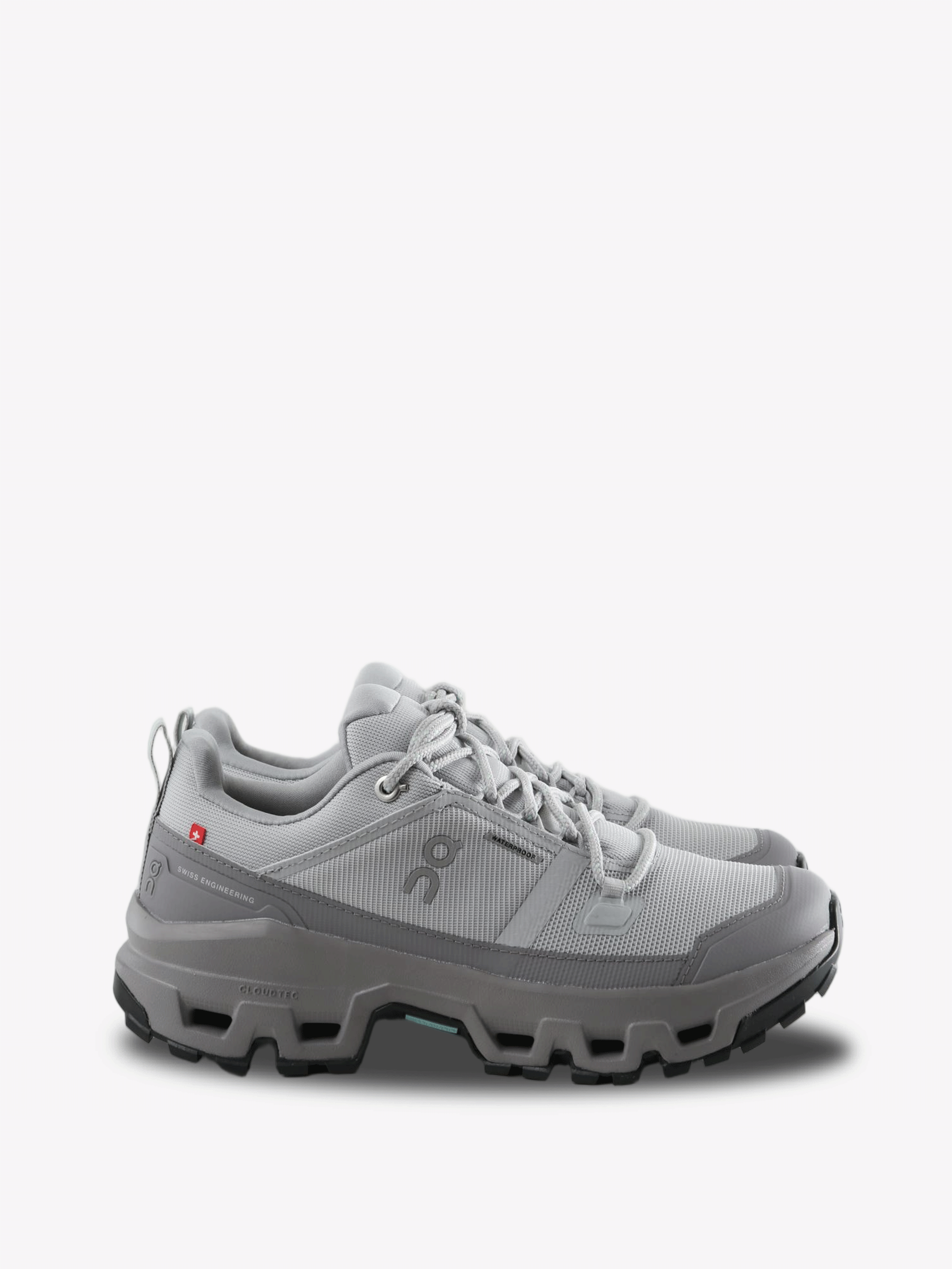 Grey shoes, side view