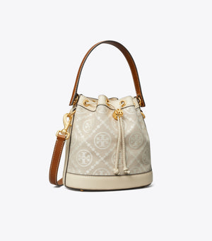 TORY BURCH - Women T Monogram Embossed-logo Bucket Bag