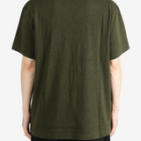 Green t-shirt, full body view