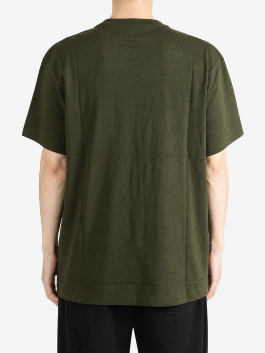 Green t-shirt, full body view