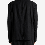 Black blazer, full body view