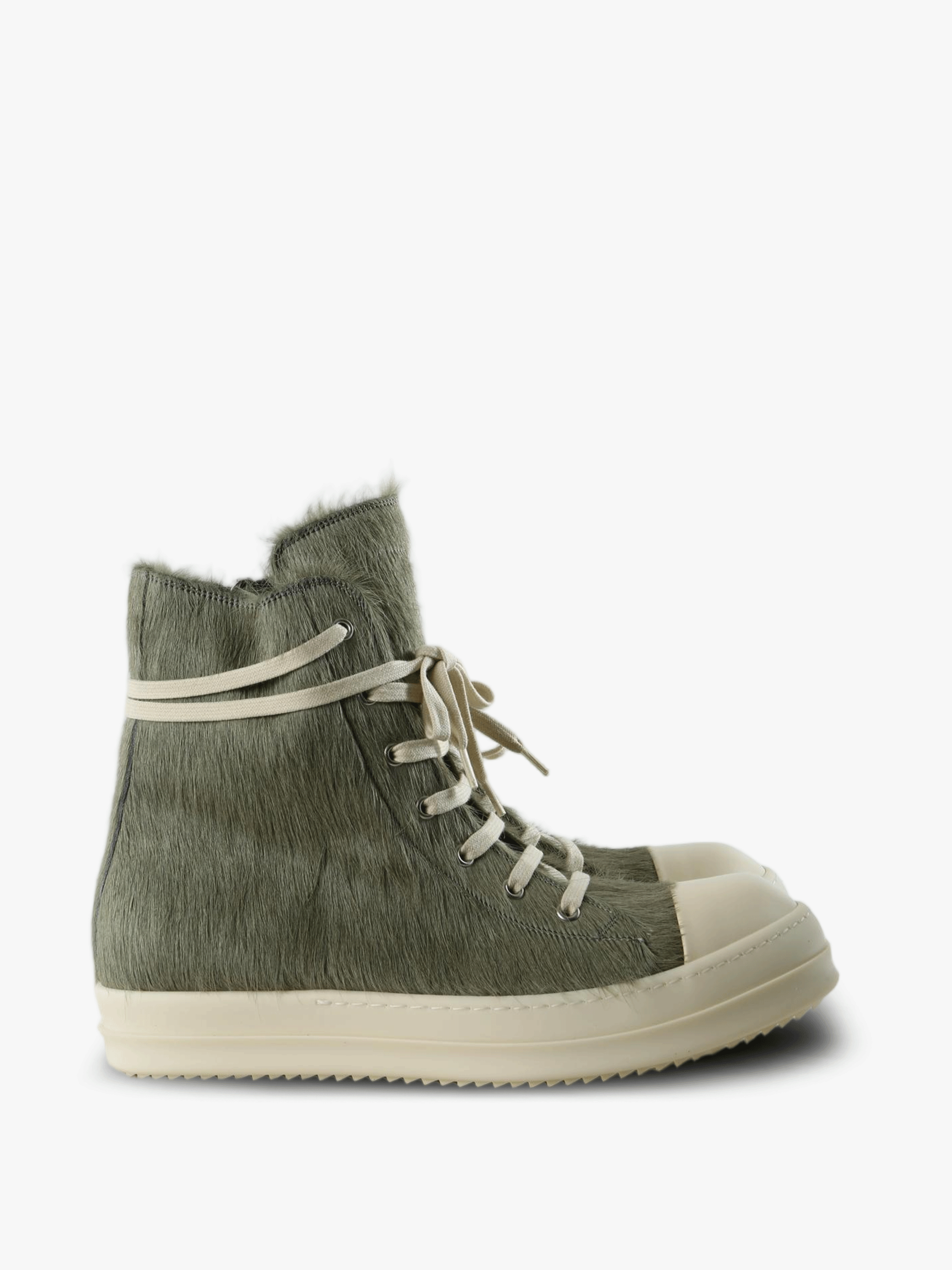 Grey shoes, side view