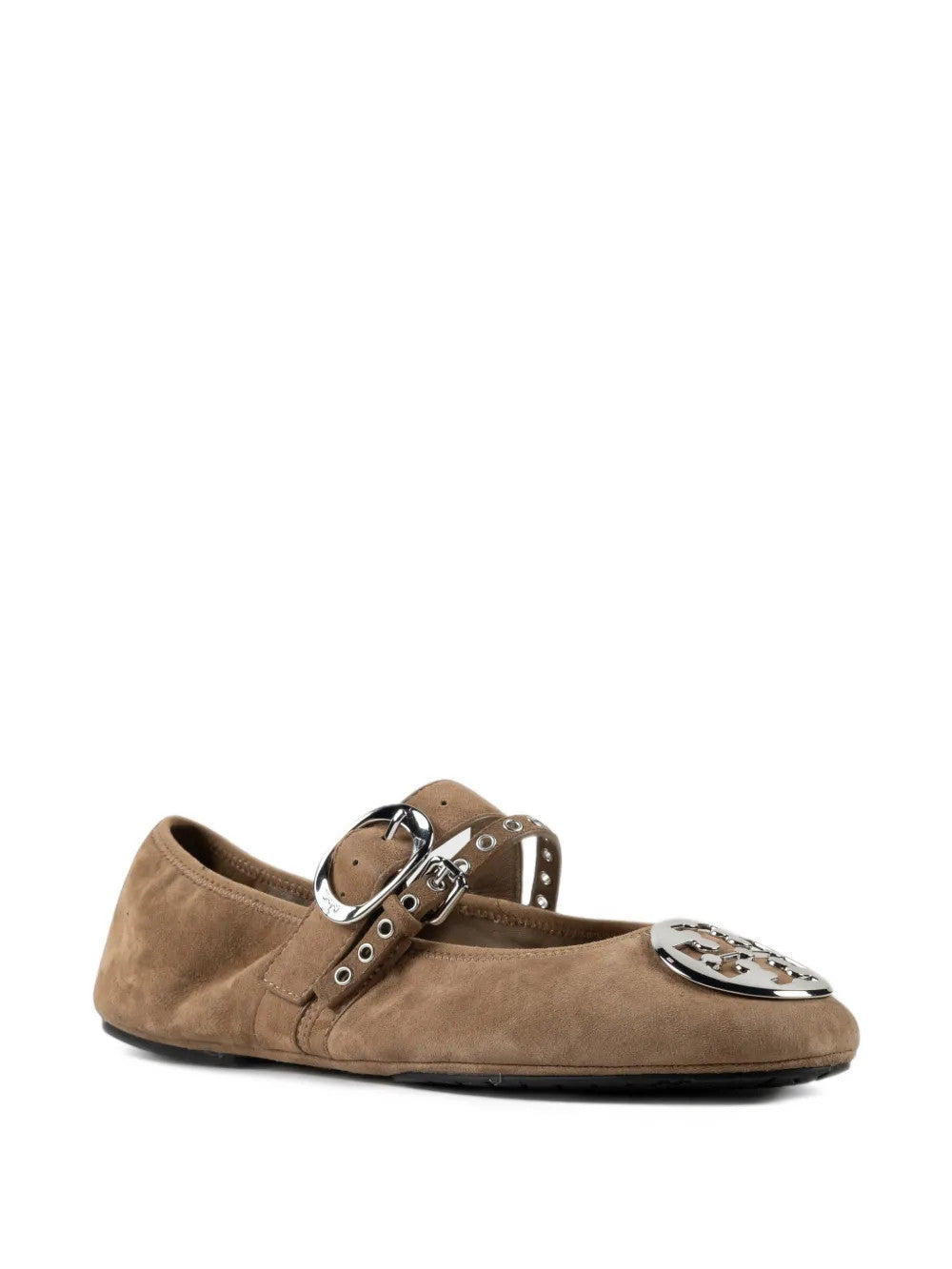 Tan flats, front view