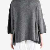 Grey knitwear, front view
