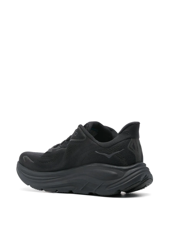 Black sneakers, side view