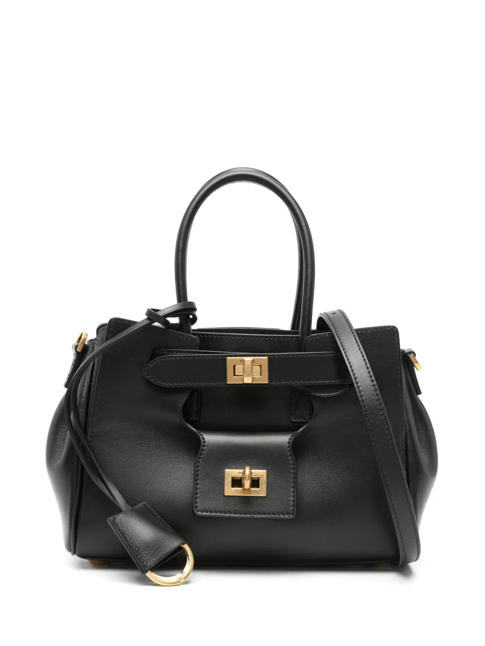 Black bags, front view