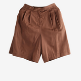 Brown shorts, front view