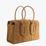 Tan bag, front view