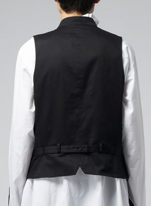 YOHJI YAMAMOTO POUR HOMME Y-Stand Collar Vest