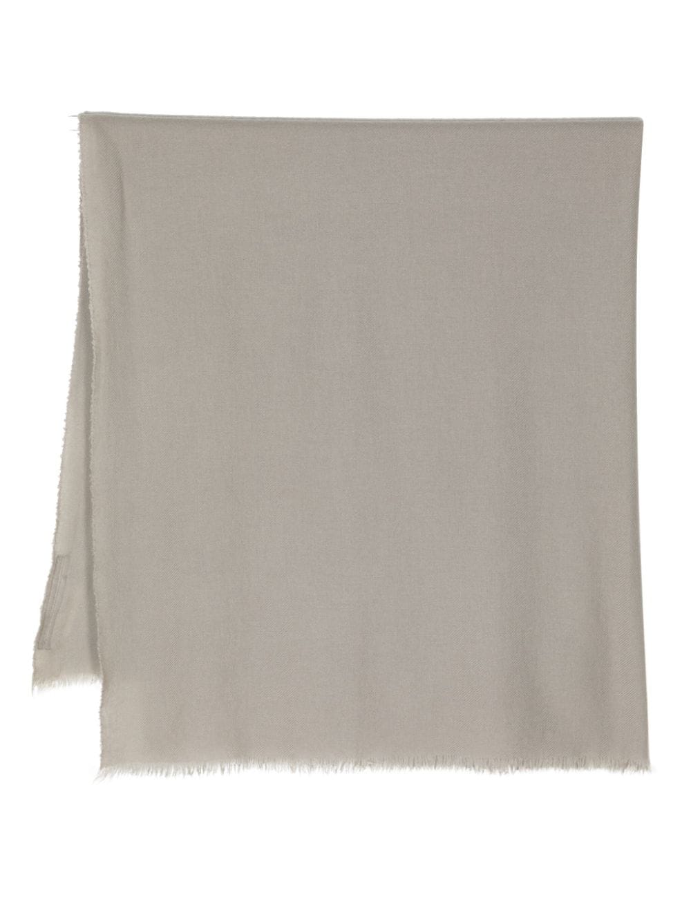 Rick Owens - frayed edge cashmere scarf