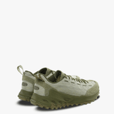 Green sneakers, back view
