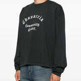 Black t-shirt, full body view