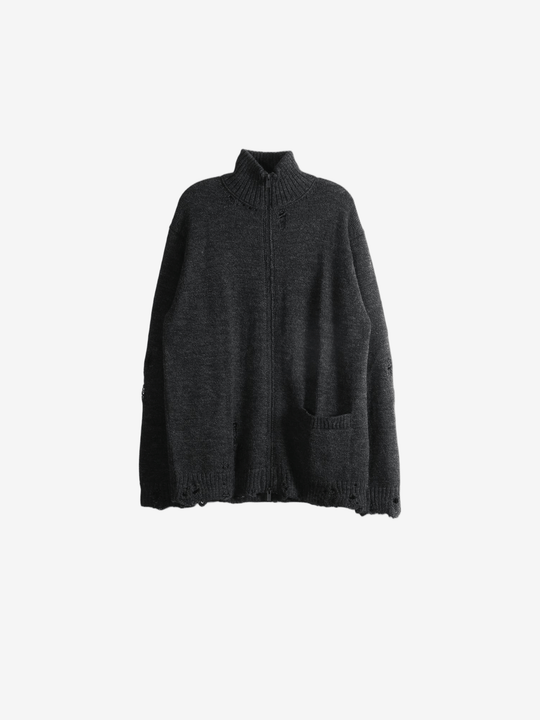 Black knitwear, front view