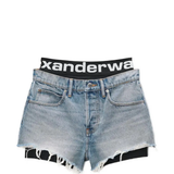 ALEXANDER WANG - Women Logo Bike Short Pre-Styled Relaxed Short