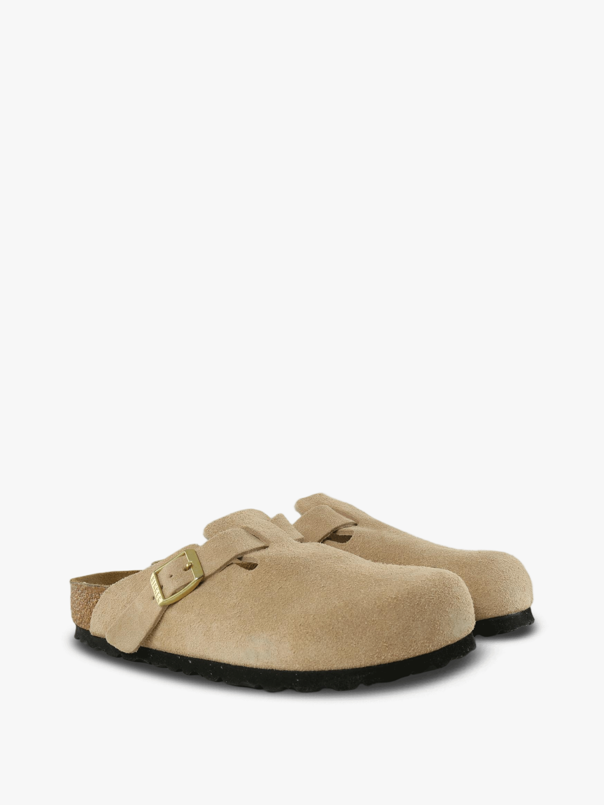 Tan sandals, front view