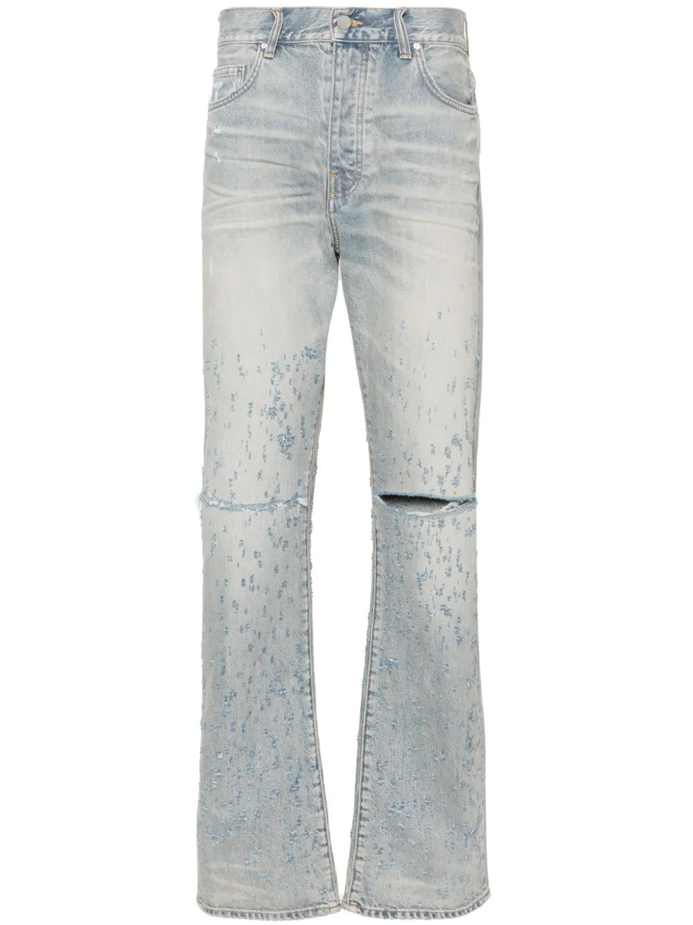 Blue jeans, front view