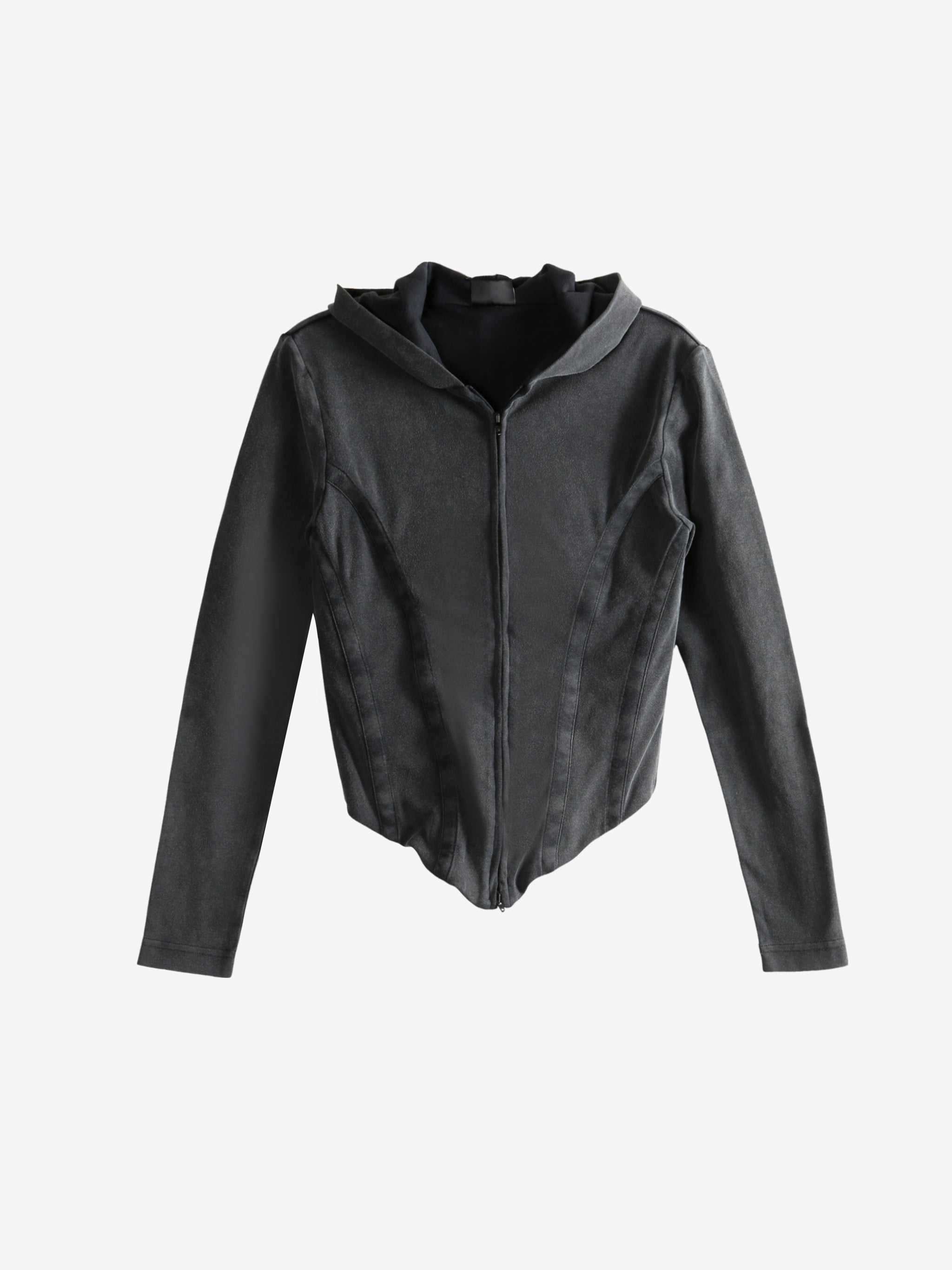 Black hoodie, front view