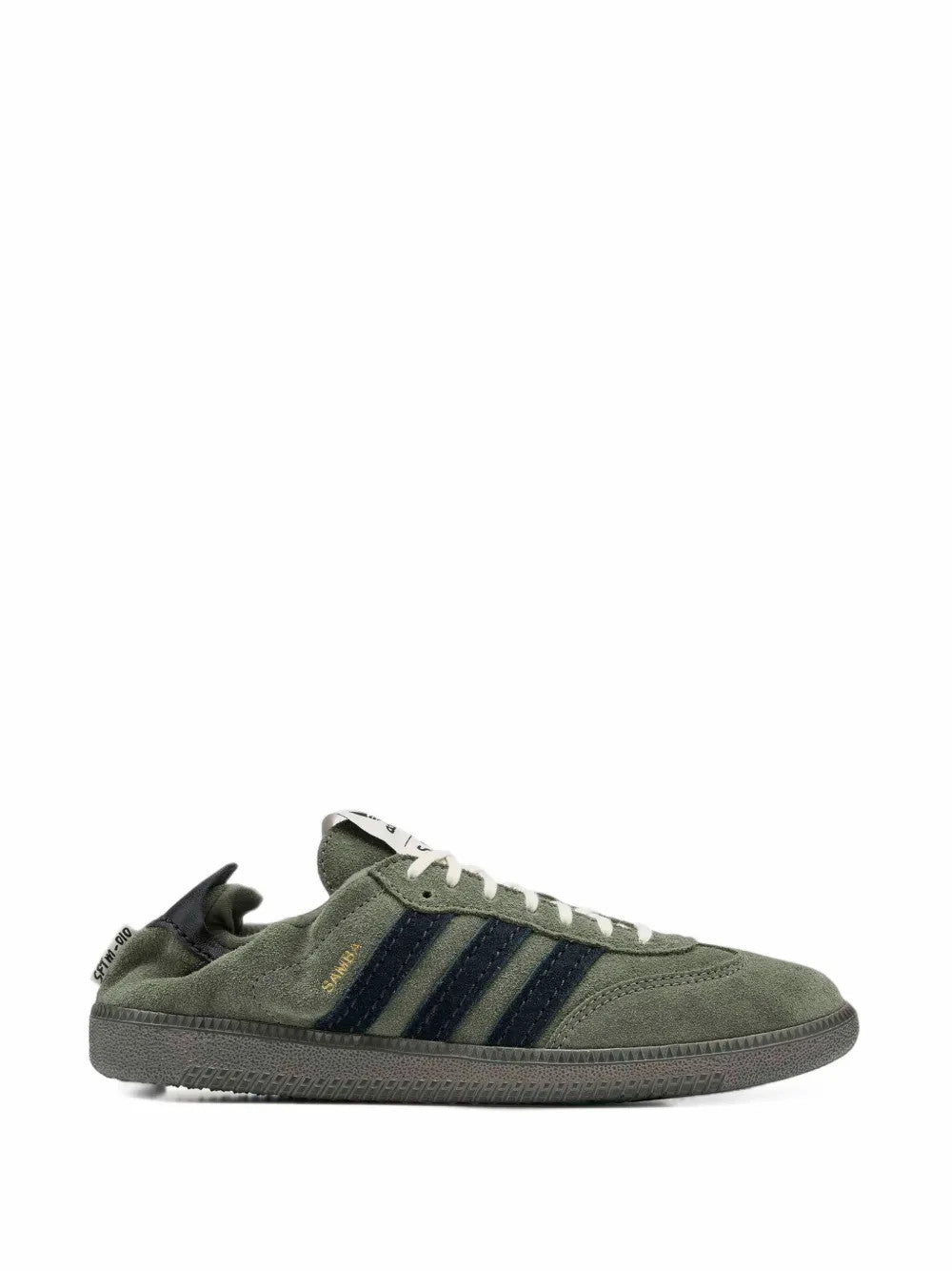 Green shoes, side view